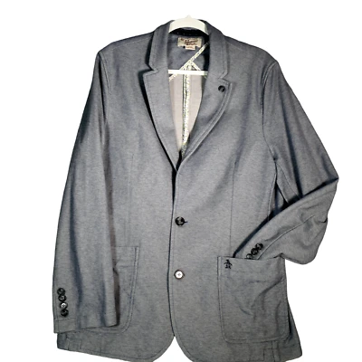 Original Penguin Mens Blazer L Blue Heathered Knit Pockets Sport Coat Jacket - Image 1 of 4