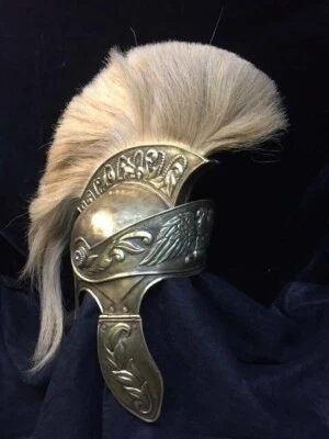 Authentic Replica 18 Gurage Brass Medieval Cavalry Roman Helmet - Imagem 1 de 3