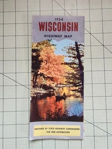 1954 WISCONSIN HIGHWAY MAP - Picture 1 of 4