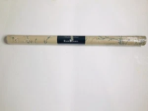 Ralph Lauren Wallpaper Vintage 1993 Taupe/Tan Floral Screenprt 1 roll new sealed - Picture 1 of 9