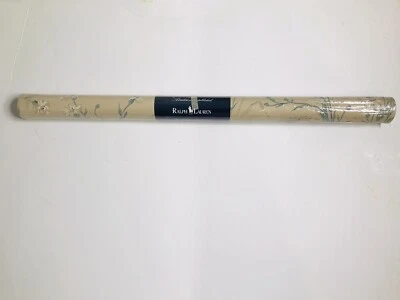 Ralph Lauren Wallpaper Vintage 1993 Taupe/Tan Floral Screenprt 1 roll new sealed - Image 1 of 4