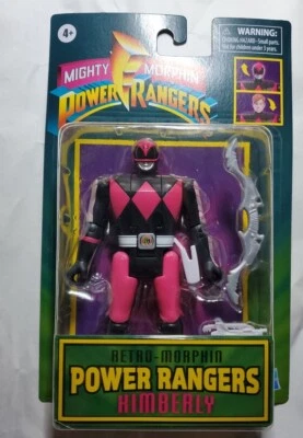 Mighty Morphin Power Rangers Kimberly Retro Morphin Pink Hasbro 5" Inch Figure - Image 1 of 4