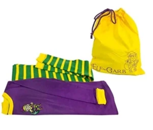 New Elf-Garb Magical Pajamas Unisex in Sac Gift Set Medium 6/7Weight 44-55 lbs - Picture 1 of 4