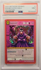 Metazoo Edgar Cayce 1/165 1st Edition Seance Holo Gold Rare ENG - PSA 9 - Mint