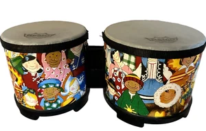 Remo Rhythm Club Bongo Drum Set Synthetic Head Kids Around Globe - Bild 1 von 1