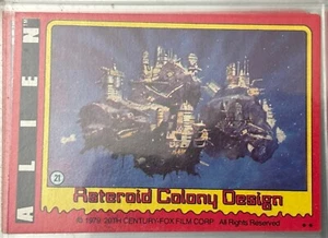 #21 Asteroid Colony Design (2 Star) 1979 Topps Alien Trading Card - Picture 1 of 2