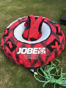Jobe Rumble 1 Person Towable - Red Used twice with ropes - Picture 1 of 11