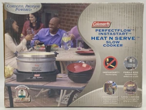 Coleman Heat N Serve Propane Slow Cooker 9935-A52 Camping Picnic Portable MINT - Picture 1 of 9