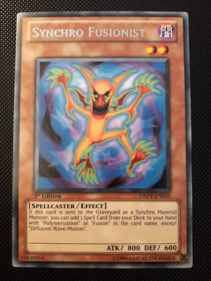Yu-Gi-Oh! Synchro Fusionist, DREV-EN035, Rare, 1. Edition, Englisch, Near Mint - Bild 1 von 4
