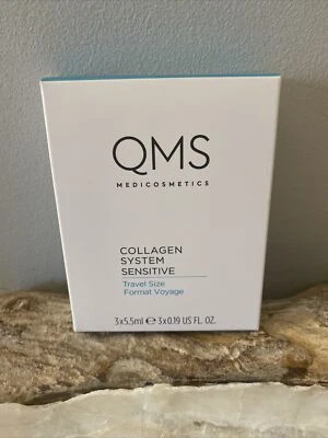 QMS MEDICOSMETICS Collagen System Sensitive Travel Size 3 x 5.5ml BNIB - Image 1 of 4