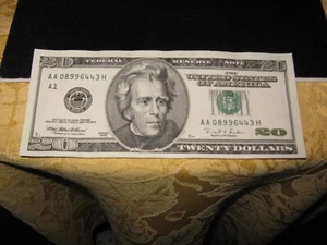1996 Series $20 Twenty Dollar Bill Note Crisp UNC. Must See! - Picture 1 of 16