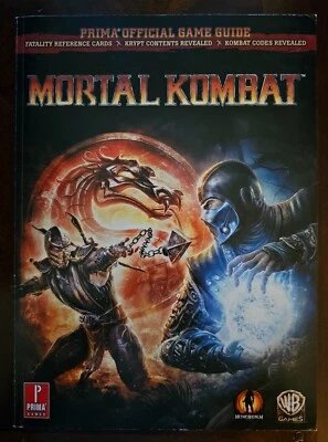 Mortal Kombat Prima Official Strategy Guide Xbox 360 PS3 with Fatality Cards - Image 1 of 4