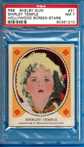 1937 R68 Shelby Gum Hollywood Picture Star #31 Shirley Temple Psa 7 (Pop 1) - Picture 1 of 2