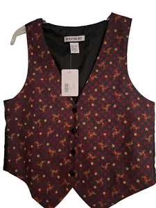 Westbury Size M Multicolor Reindeer Christmas Vest Festive - Picture 1 of 5