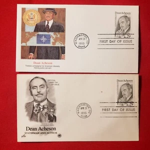 First Day of Issue Dean Acheson Stamp Cache Envelope - Picture 1 of 8