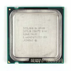 Intel CORE 2 QUAD Q9400 PROCESSOR 2.66GHZ/6M/1333(SLB6B)LGA 775/Socket T CPU - Picture 1 of 1