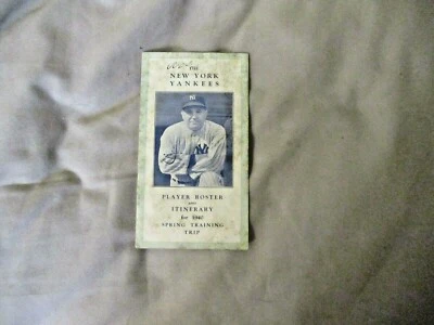 1940 NEW YORK YANKEES MEDIA GUIDE ROSTER Program JOE MCCARTHY JOE DIMAGGIO AD - Image 1 of 4