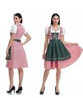 New Maid Fancy Dress German Bavarian Dirndl Dress Oktoberfest Beer Costume Lady