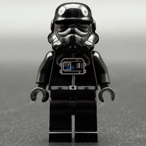 Lego Star Wars TIE Interceptor Pilot Black Head Minifigure 6206 7659 (sw0035b) - Picture 1 of 5