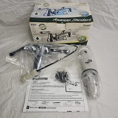 "Grifo de baño cromado American Standard Cadet 8125 4"" - caja abierta" Foto 1 de 4