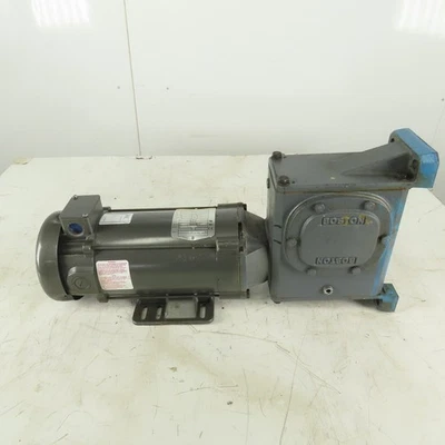 Baldor Boston Gear 17.5:1 Ratio 100RPM 90V 1Hp Ángulo Derecho Dc Gear Motor - Imagen 1 de 4