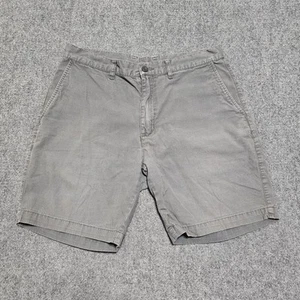 Mens Patagonia Heavy Twill Chino Shorts Organic Cotton Gray Size 33 7.5" inseam - Picture 1 of 12