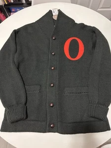 Ebbets Field Flannels Baltimore Orioles Wool Sweater Cardigan Sz Small (medium) - Picture 1 of 13