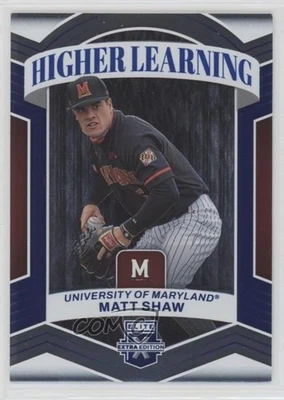 2023 Panini Elite Extra Edition Higher Learning Blue /199 Matt Shaw #HL-9 - Image 1 of 2
