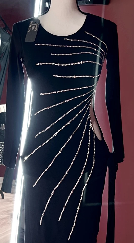 Sexy sofisticado Tango Negro/Salón de baile latino/Espectáculo de baile/Vacaciones Foto 1 de 2