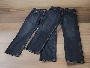 Lot Of 2 Carhartt Jeans Relaxed Fit Washed Blue Denim BD5119-M Mens Size 38 X 30 - Picture 1 of 6