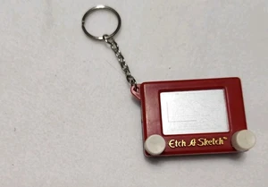 Portachiavi in miniatura Etch A Sketch testato/funzionante vintage 1994 - Foto 1 di 1