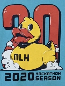 NUEVA MLH Major League Hacking 2020 Hackathon Mujer Talla M Verde azulado Camiseta Gráfica - Imagen 1 de 5