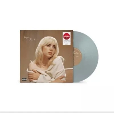 RARE USA Vinyl Happier Than Ever Billie Eilish Target Exclusive Blue + Poster - Image 1 of 4