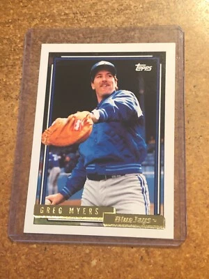 1992 Topps Gold Baseball  # 203 Greg Myers - Image 1 of 4