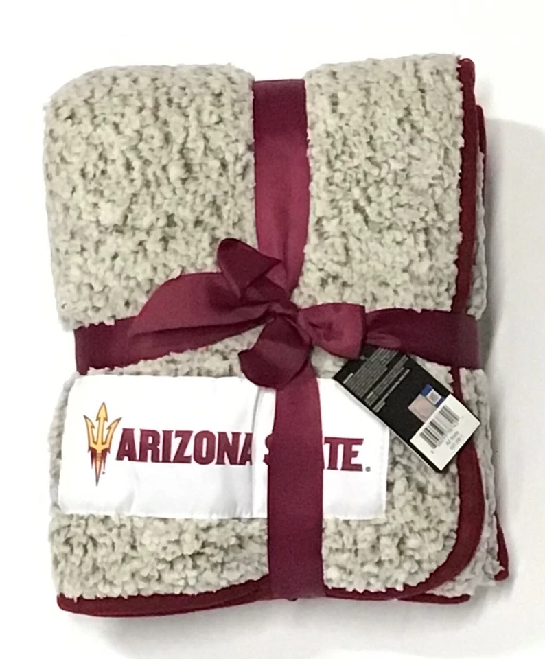 Arizona State Sun Devils NCAA / Frosty Fleece Super Soft Throw Blanket 50"x60”  - Image 1 of 4