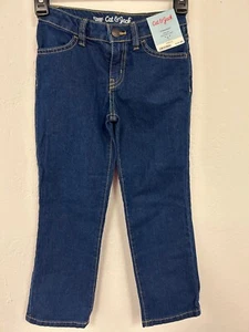 Cat & Jack Girls Straight Mid Rise Stretch Jeans Size 6 New - Picture 1 of 6