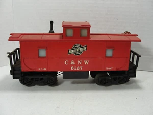 Vintage K-Line # 6137 Chicago & North Western Illuminated Caboose (O - 0/27). - Picture 1 of 8