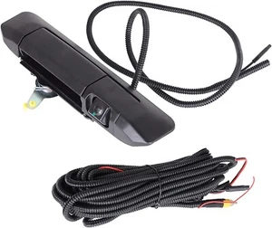 Manija de puerta trasera negra con cámara de reversa de plástico ABS para Toyota Tacoma 2005-2014 - Imagen 1 de 6