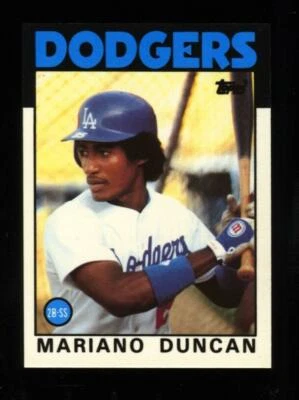 1986 Topps Tiffany #602 Mariano Duncan NM-MT Dodgers - Image 1 of 2