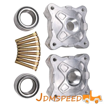 Front Left Right Wheel Hubs W/Studs & Bearings for Polaris RZR S 800 EFI 2009-14 - Image 1 of 4