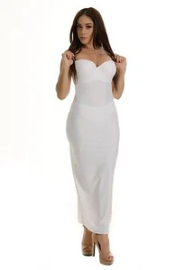 Sujetador acolchado con alambre para novia QT 36" de largo control de forma sin tirantes - Imagen 1 de 6