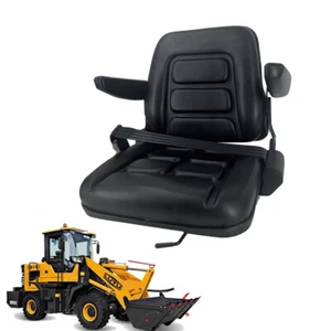 Excavator Forklift Seat For Skid Loader Backhoe Dozer Telehandler armrest - Bild 1 von 17
