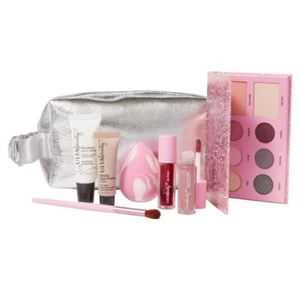 ULTA Beauty Collection 8 Piece Makeup Set and Silver Makeup Bag - Picture 1 of 3