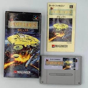 Populous Super Famicom SFC importación de Japón vendedor de EE. UU. - Imagen 1 de 7