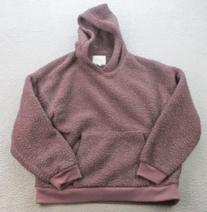 American Eagle Sherpa Women's Medium Hoodie Sweatshirt Kangaroo Pocket Soft Hood - Picture 1 of 8
