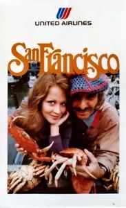 Original vintage poster SAN FRANCISCO FISHERMANS WHARF UA 1975 - Picture 1 of 1