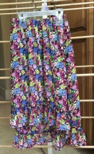 Girl's Disney D-Signed Hi-Lo Skirt Size XS Multicolor Flowers EUC - Picture 1 of 4