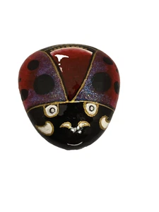 HANDBEMALTER STEIN Marienkäfer - Bild 1 von 3