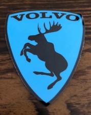 GENUINE Discontinued Prancing Moose VOLVO Rebel Blue 3” Vinyl Adhesive Decal