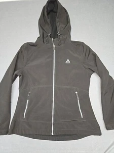 Reebok Damenjacke mit großem Reißverschluss und Kapuze und Reißverschlusstaschen - Bild 1 von 8